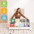 thumbnail image 5 of ECR4Kids 3-Shelf Floor Book Display with Handles, 36in, Children's Furniture, White Wash, 5 of 9