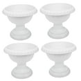 thumbnail image 6 of HOOWIFFY White Plastic European Style Flower Pots, Good Toughness, Easy Installation, Decorative Holder 4Pcs, 6 of 8