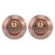 thumbnail image 2 of Pestillo de puerta de acero con doble cilindro de bronce rojo con cerradura en ambos lados para puertas de madera, 2 of 8