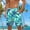 Mint Green(New), variant on PNTUTB Men's Hawaiian Summer Fashion Printed Loose Casual Elastic Drawstring Beach Shorts with Pockets