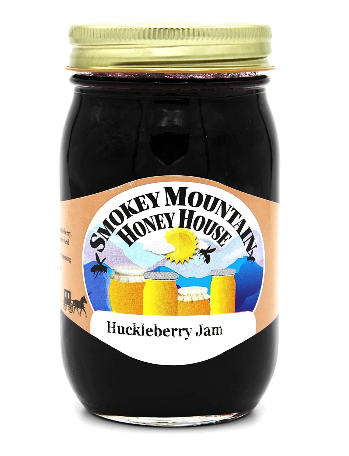Smokey Mountain Honey House Huckleberry Jam - Gourmet Fruit Jam Made ...
