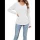 thumbnail image 3 of Camisas de Larga para Mujer, Cuello en V, Blusas Casuales, Sueltas, Elegantes, Básicas, Moda de Otoño, Conjuntos de Moda, Ropa de Invierno M, 3 of 8