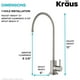 thumbnail image 2 of Grifo Filtro de Agua Purita Kraus para Bebidas 12pulg Sin Manchas Agua Filtrada Pura y Fresca Acero Inoxidable Kraus FF-100SFS, 2 of 2