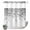 BotanicalHC2478, variant on No Hook Shower Curtain with Built-in Rings - Vintage Christmas Gingerbread Man Washable Waterproof Fabric Bathroom Curtains for Hotel,Rentals, Stall 48 X 72 Inch , Beige Black Plaid