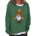 thumbnail image 2 of Craaazy Halloween Shirts For Women Fake Two Piece Casual Crew Neck Long Sleeve pullover Halloween Print Tops Gifts, 2 of 6