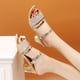thumbnail image 4 of Sandalias de dos usos Mujeres Estudiantes Verano Casual Tacón alto Zapatillas de tacón grueso, 4 of 6