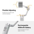 thumbnail image 4 of Capture π Foldable 3- Phone Gimbal Stabilizer Auto Balancing Face Tracking Gesture Recognition Inception Mode Panoramic Time Lapse with Rechargeable 4500mAh Battery for Android IOS Smartphon, 4 of 7