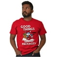 thumbnail image 5 of Santa Papa Smurf Christmas Presents Men's Graphic T Shirt Tees Brisco Brands S, 5 of 6