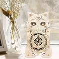 thumbnail image 1 of Rompecabezas 3D de madera perfecl reloj de gato decoración de escritorio, 1 of 8
