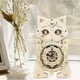 thumbnail image 1 of Rompecabezas 3D de madera perfecl reloj de gato decoración de escritorio, 1 of 8