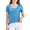 1-Sky Blue385, variant on WOYY Little Girls Glitter Sequin Party T-Shirt Short Sleeve Round Neck Blouse, Sizes 6-7