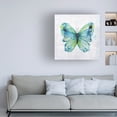 thumbnail image 2 of Canvas Wall Art - Jean Plout 'Elegant Butterfly A' Wall Art for Living Room, Bedroom, or Office Décor by Trademark Fine Art - 24 x 24 Inches, 2 of 4