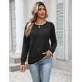 thumbnail image 4 of Zeagoo Sweaters for Women Long Sleeve Crew Neck Casual Pullover Knit Tops Fall Winter Trendy, 4 of 6