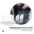 thumbnail image 3 of White Top Shelf Rack Slide End Cap for Dishwasher Made of Durable Plastic 5 Pieces, 3 of 4
