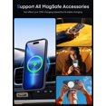 thumbnail image 2 of Magnetic Case for iPhone 12 Pro Max Case [MIL-Grade Drop Tested & Compatible with MagSafe] Translucent Matte Back with Aluminum Alloy Keys, Shockproof Phone 12 Pro Max Case 6.7 Inch, Blue, 2 of 13
