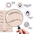 thumbnail image 4 of Práctica de la piel del tatuaje-10 piezas Piel de práctica del tatuaje en blanco Almohadillas de silicona de doble cara Tatuaje Piel de práctica de Microblading para principiantes y artistas, 4 of 5