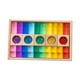 thumbnail image 3 of Juego de apilamiento Rainbow GEM Cubes Juguete apilable Aspecto transparente con almacenamiento 35 piezas, 3 of 9