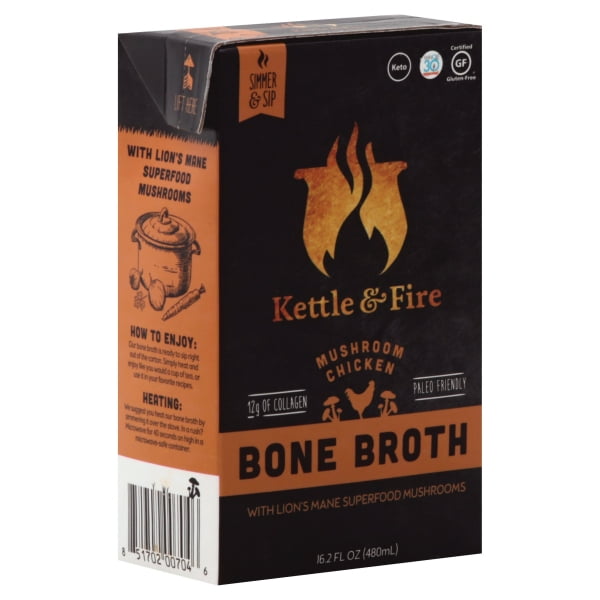 Kettle & Fire Bone Broth Mushroom Chicken, 16.2 FL OZ