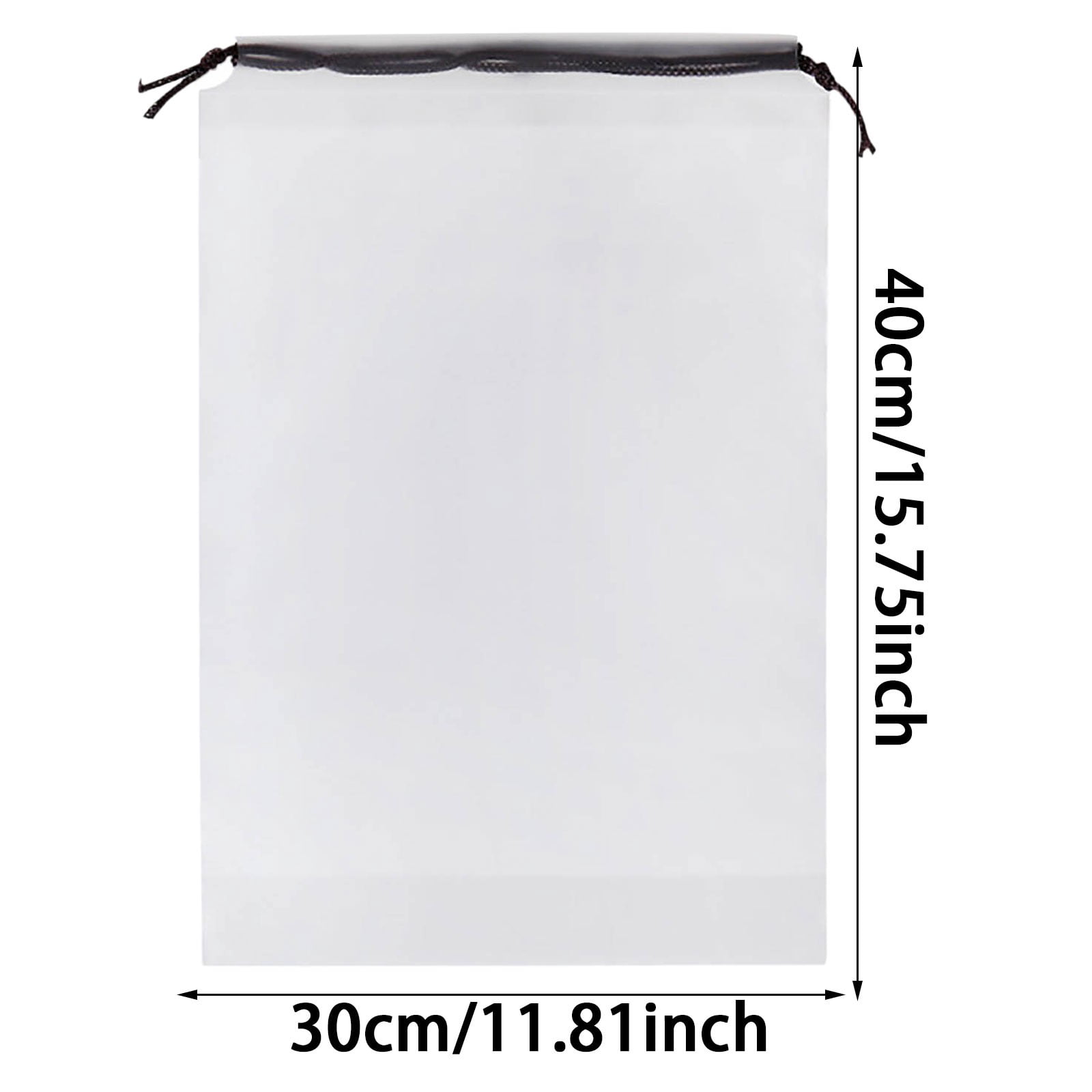 1-20PC Clear Clothing Shoe Bags Drawstring Travel Shoe Bags for Packing Dustproof Portable Shoe Storage for Men and Women 11.8x15.7 Inch