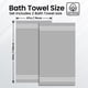 thumbnail image 5 of Juego de toallas de baño Infinitee Xclusives 100% algodón (70 x 140 cm), color gris, 5 of 9