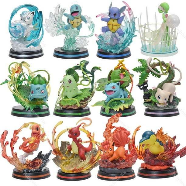 Figura de acción de Pokémon, Charmander, Squirtle, Bulbasaur, Chikorita, Ivysaur, Vulpix, modelo de PVC, regalos para Navidadwith Box11China He Qiyong unisex