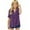 Purple|One-button, variant on Girls V Neck T-shirts Loose Tunic Tops Summer Casual V Neck Oversized Plain Tshirts Cotton Tees 5-15 Years Old (14 Years, Purple|One-button)