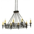 thumbnail image 3 of Meyda 171574 55 in. Top Ridge 8 Light Chandelier, Textured Black Cream Candles No Drip, 3 of 3