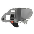 thumbnail image 4 of TRQ Door Handle Inner Inside Beige & Gray Pair Set for Chevy GMC Pickup Suburban DHA37648, 4 of 4