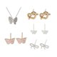 thumbnail image 2 of Fiudx Conjunto de Joyería de Moda, Elegante Collar con Colgante, Elegante Colección de Aretes, Accesorios de Acero Inoxidable, Regalo de Cumpleaños o Festividades, Perfecto para Mujeres, Diseño Llama, 2 of 6