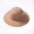 thumbnail image 6 of Arvbitana Girls Fashion Cap Elegant Retro Pure Color Comfortable Big Eaves Bowknot Beach Hat, 6 of 8