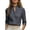 Dark Gray, variant on Sheghy Womens Casual Tops 3/4 Sleeve Oversized Collar Solid Office Work Blouse Black S