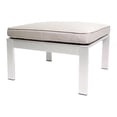 thumbnail image 1 of Pangea Home Pouf Patio en Aluminium Moderne Karen en Taupe Gris, 1 of 3