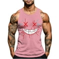 thumbnail image 2 of JXMVOJ Men's Halloween Printing Round Neck Regular Casual Sports Tank Blouses Lightweight Non-Shrinking Non-Fading Sweat-Wicking Breathable, Comfortable Loose Outdoor Casual Daily Wear, 2 of 5