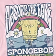 thumbnail image 2 of SpongeBob SquarePants Absorb The Love Poster Women's T Shirt, Pink, X-Large, 2 of 4