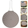 thumbnail image 6 of Masteelf 3pcs Silicone Splatter Screen Pan Covers Multi- Use Splatter Shield with Folding Handle Heat Insulation Cooling Mat Strainer Drain Board Oil Guard for Frying Pans, 6 of 8