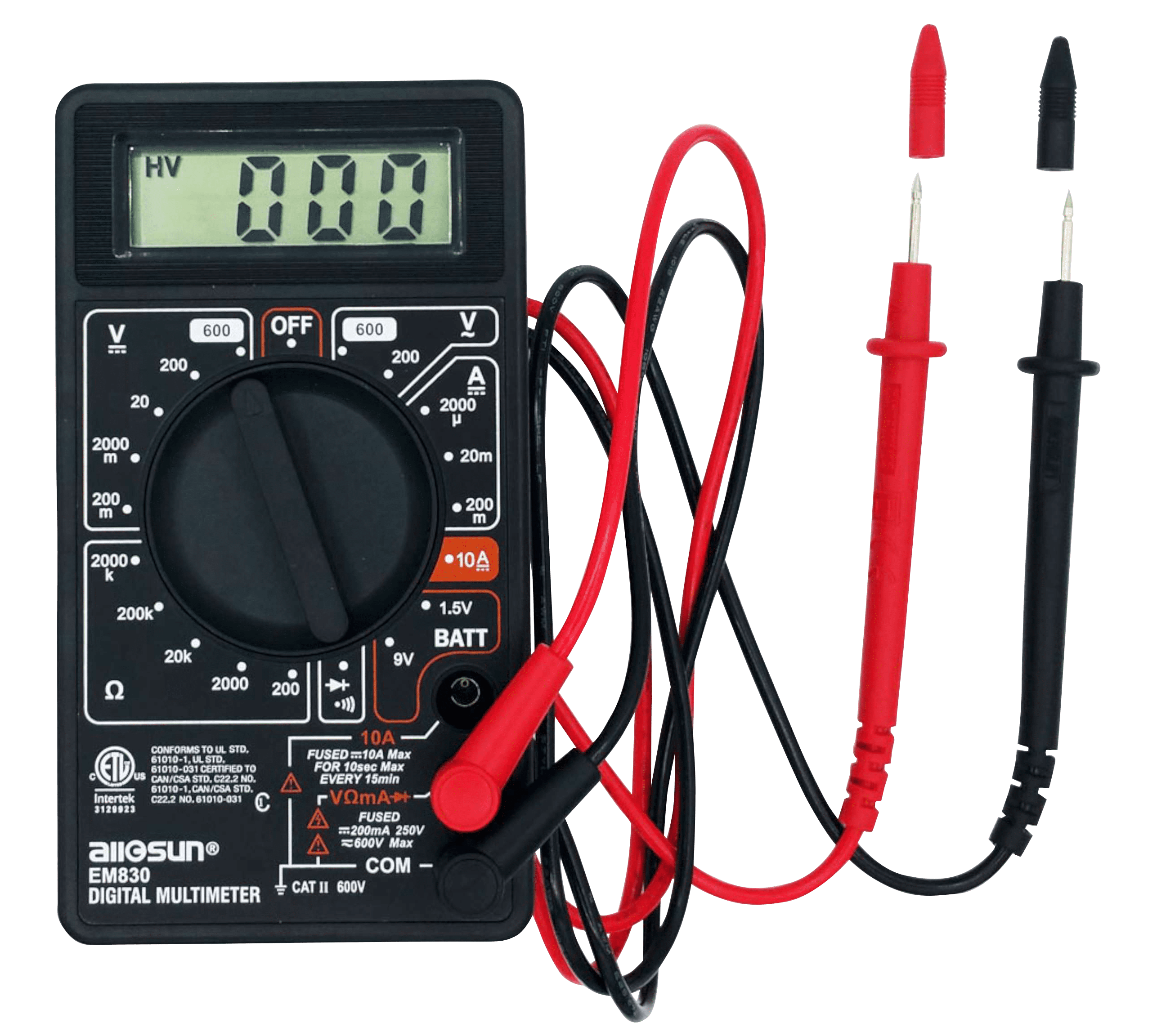 2Pcs Electronic Electronic Equipment Industrial for Industrial Equipment Small Strong Current Voltmeter Tester 3 In 1 Tester 