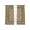 Dark Brown, variant on Sage Green Boho Sheer Curtains 45 Inch Length 2 Panels Set Window Treatments, Vintage Ethnic Tribe Abstract Art Floral Rod Pocket Semi Curtains for Living Room/Bedroom/Kitchen Décor, 104"W x 45"L