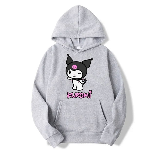 Sudaderas con capucha para mujer, ropa con muchas reseñas coreanas, productos de Sanrio Kuromi, sudaderas estampadas, moda de invierno, envío gratis, 2024