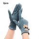 thumbnail image 5 of Qarigey 1 par de guantes térmicos para mujer, a prueba de viento, con pantalla táctil, para deportes al aire libre, cálidos, para montar en guantes y mitones Azul claro Qarigey AP013054-06, 5 of 6
