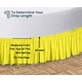 thumbnail image 5 of SGI Bedding Round Bed Skirt |Wrap Around Microfiber Bed Skirt | Fade Resistant, Wrinkle Free, Anti-static, Decorative, Extra Storage Space, Clutter-Free | 80" Diameter / 24" Drop, Yellow, 5 of 8