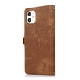 thumbnail image 3 of TECH CIRCLE iPhone 11 case,Flip Retro Shockproof Magnetic Zipper PU Leather Wallet Stand Case Cover for iPhone 11 Pro 5.8 inch,Brown, 3 of 10