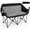 Black+grey, variant on Double Camping Chair,2 Person Camping Chair Oversized Folding Loveseat,Heavy Duty Camping Couch & Outdoor Sofa with Cup Holders,Supports 750LBS