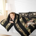 thumbnail image 4 of Feelyou Jungle Duck Animal Full Size Comforter Sets, Vintage US Flag Bedding Sets, 3pcs, 4 of 8