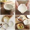 thumbnail image 2 of Round Ceramic Cartoon Bowl For Cat Lovers Mealtime 1Set 6.6X5.9In, 2 of 7