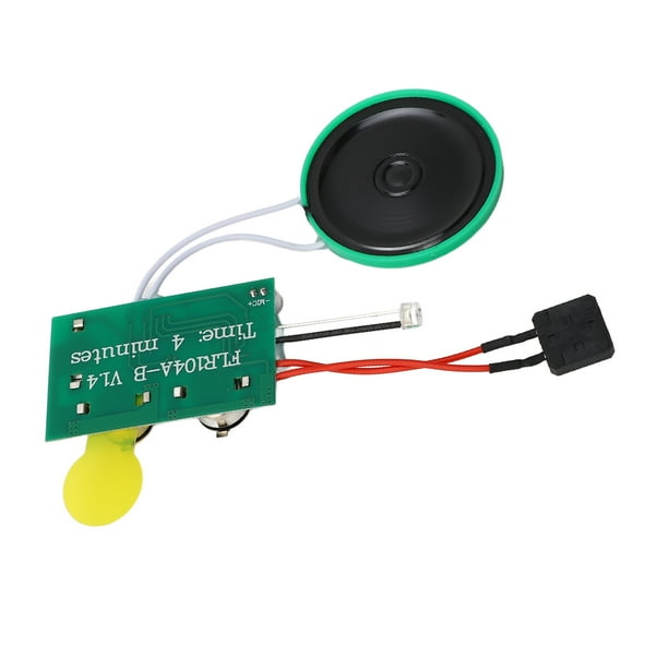 Módulo de Tarjeta de Felicitación de 4 Minutos, Módulo de Grabación de Voz Diy, Chip de Grabación de Sonido de Voz Con Detección de Luz Grabable