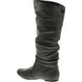 thumbnail image 3 of Qupid Women's Neo144 Leatherette Basic Slouchy Knee High Flat Boot, 3 of 4