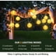 thumbnail image 4 of Guirnalda de luces LED solares para exterior, 6,5 m, paquete de 30 LED de nailon para fiestas, Navidad, jardín, patio, Halloween, decoración (blanco cálido), 4 of 5