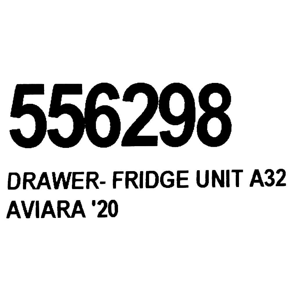 Aviara Boat Refrigerator Unit Drawer 556298 | 22 x 21 1/2 Inch White