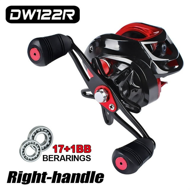 Fishing Reel Wheel 18+1 Baitcasting Reel 7:1:1 Drag Casting Reel ,Rigid Aluminum Skeletal Frame