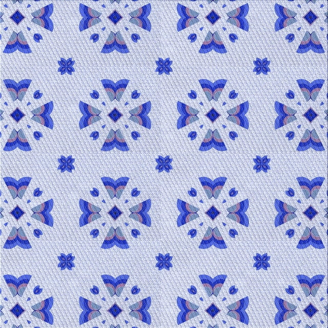 Ahgly Tapis d'Intérieur Lavable en Machine Carré Transitionnel Bleu Ciel, 7 Pieds Carré